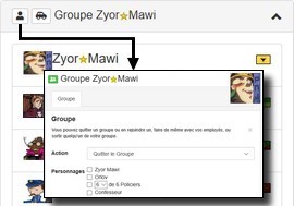 Gestion du groupe