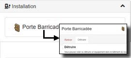 D&eacute;truire une porte barricad&eacute;e