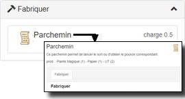 Cr&eacute;er un Parchemin