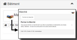 Fermer un march&eacute;