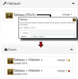 Fausse &oelig;uvre d'art