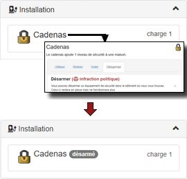 D&eacute;sarmer un &eacute;quipement de s&eacute;curit&eacute;