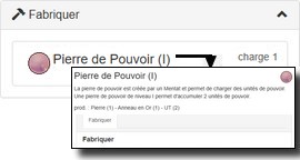 Cr&eacute;er une Pierre de Pouvoir