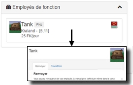 Renvoyer/Transf&eacute;rer